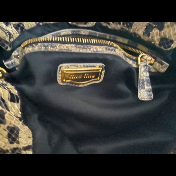 Stunning Miu Miu Python crossbody/shoulder bag - Picture 4 of 16